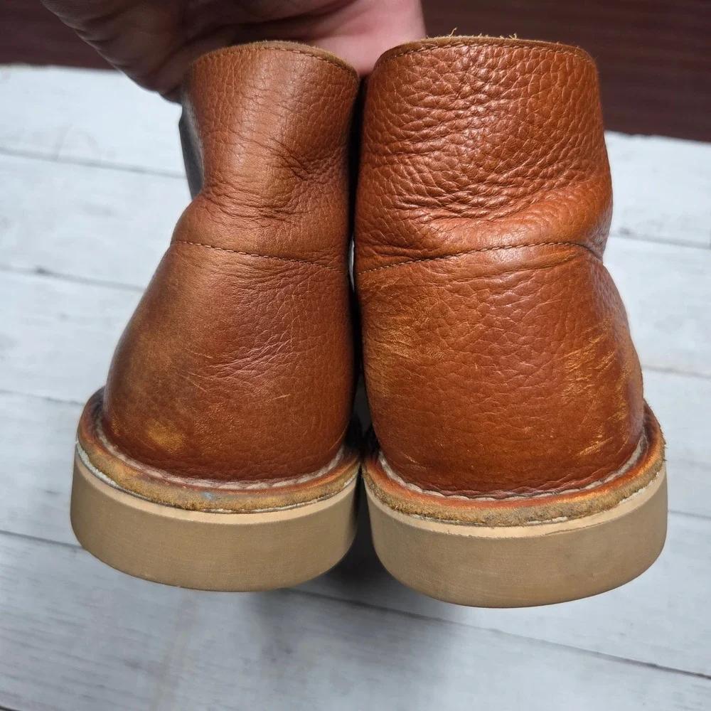 Clarks Desert Boot Chukka Leather Mens 9.5 Brown Comfort